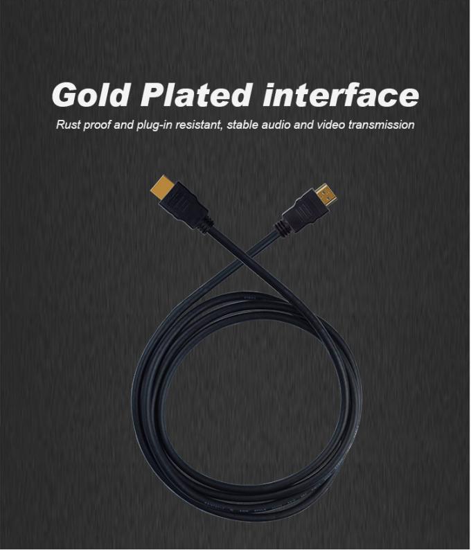 Male To Male 1080P HDMI Cable 3d 4k 60hz Hdmi Cable With Foil Shielding 5