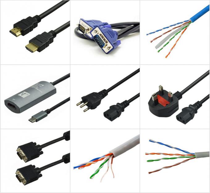 Multimedia VGA Monitor Cables To Connect Laptop Tv Gold Plated PVC Jacketed 7