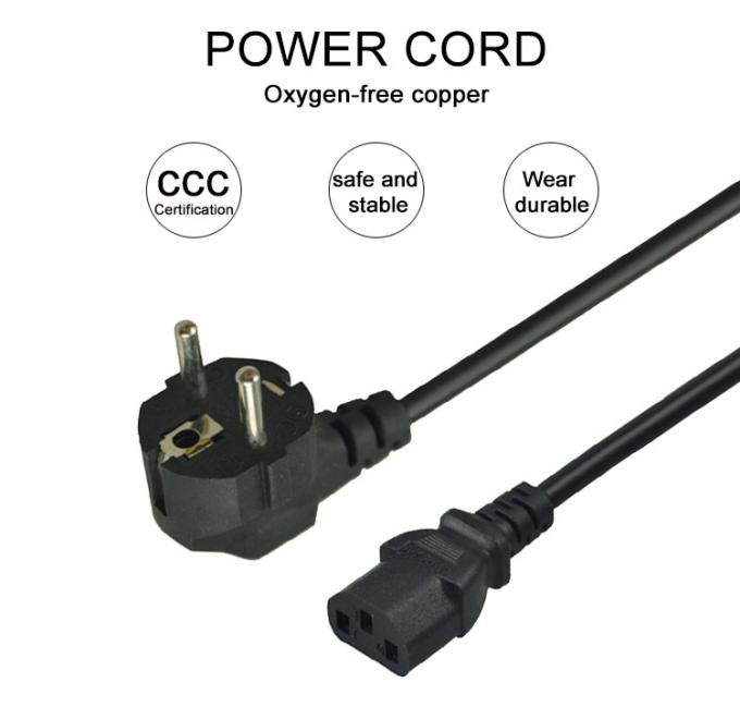 Standard European Iec C13 End AC Power Extension Cable For Rice Cooker Electric Pot 1