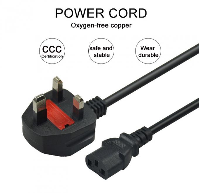 CCC UK Power Extension Cord 3 Pin Plug Male To Female Uk Ac Power Cable 3