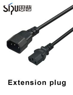 SGS 3 Prong AC Power Cord 220v UK Laptop Power Cord With Fuse 9
