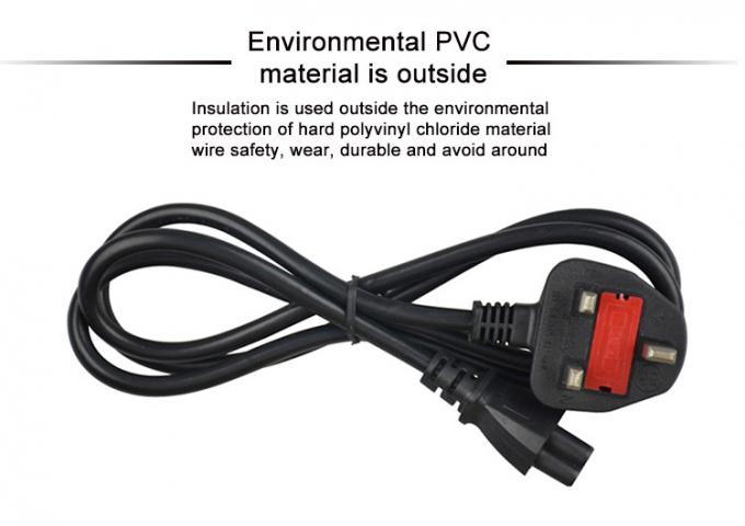 OEM ODM 1.5meters UK Power Cord Apply To Kettle Port And Laptop 2