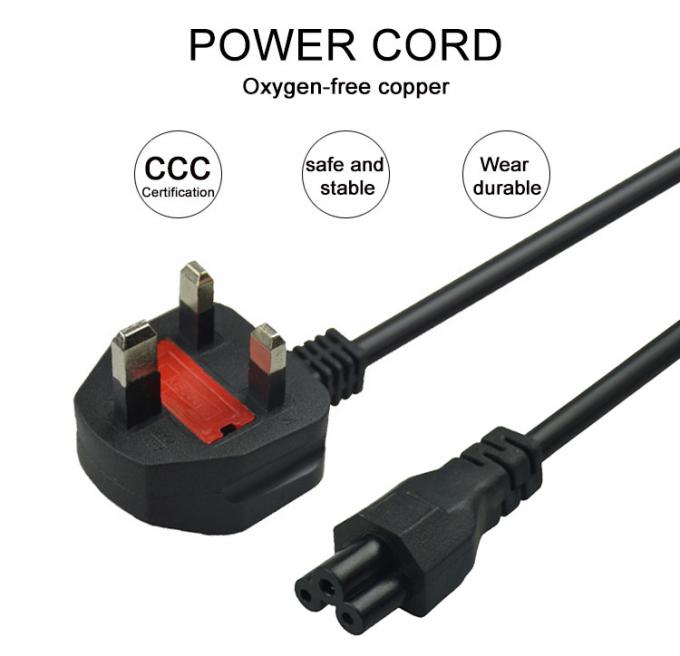 OEM ODM 1.5meters UK Power Cord Apply To Kettle Port And Laptop 1