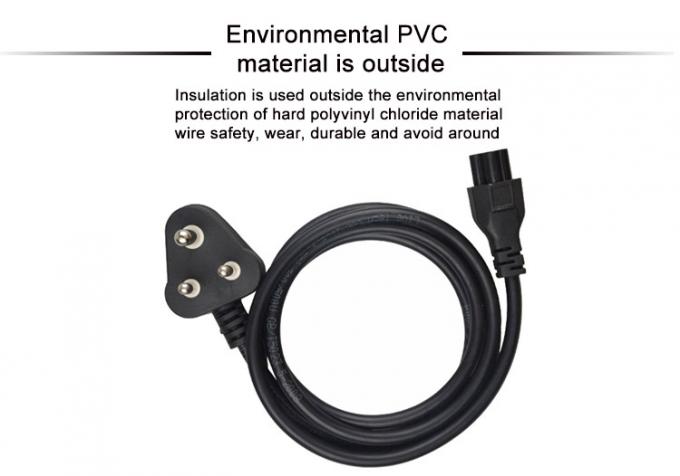 1.5mm C19 India 3 Prong Computer Power Cord South Africa Power Cable 2