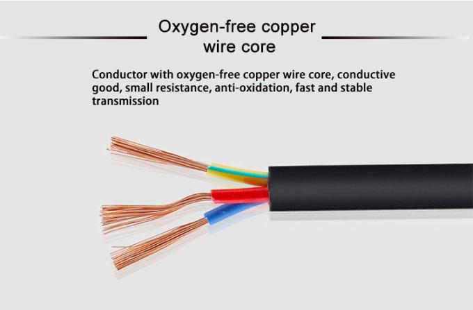 1.5mm C19 India 3 Prong Computer Power Cord South Africa Power Cable 4