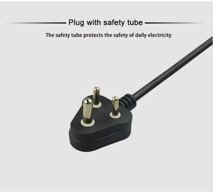 1.5mm C19 India 3 Prong Computer Power Cord South Africa Power Cable 8
