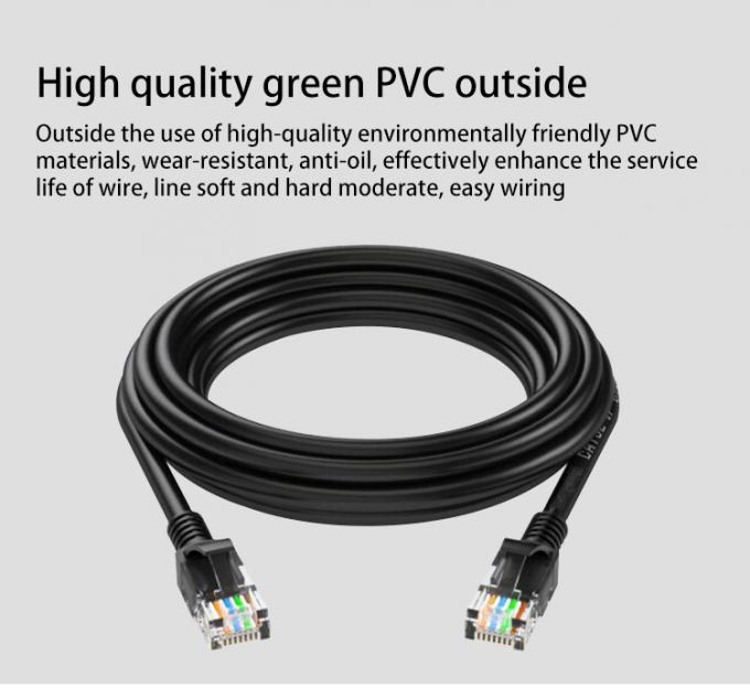 1.5m 3m 5m 10m CAT5 Patch Cord 6ft Cat5e Network Cable Gold Plated 8