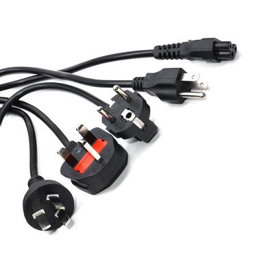Good price Multipurpose Black Computer EU Power Cord Extend 1m-15m Customization online