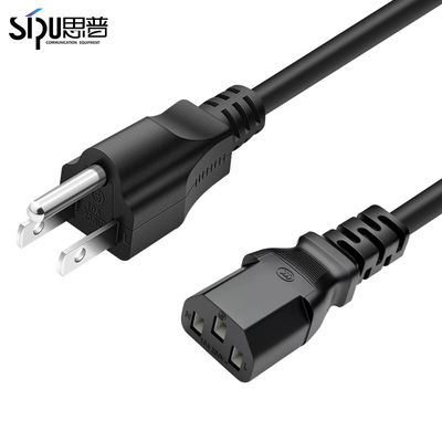 quality BC Power Cord 1.5M1.8M 3*0.75MM Computer Monitor TV Replacement USA Power Cord factory