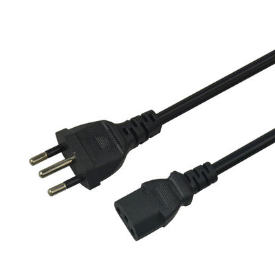 ISO9001 PVC Jacketed Brazil Power Cord Cable High Performance