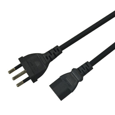 ISO9001 PVC Jacketed Brazil Power Cord Cable High Performance