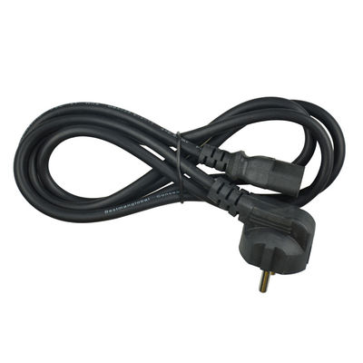 Multipurpose Black Computer EU Power Cord Extend 1m-15m Customization