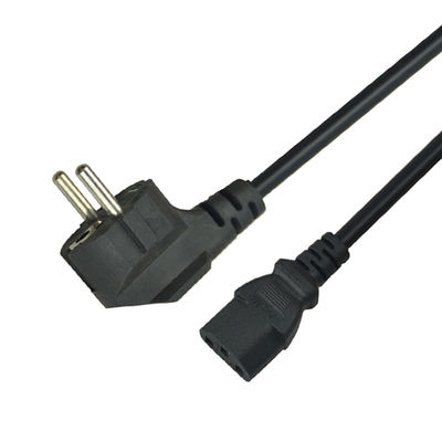 Length 1.5m European Laptop Power Cord 220V 3 Prong Ac Power Cord