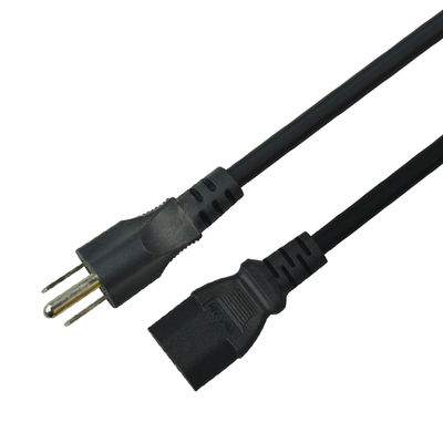 1m 1.5m C13 USA Power Cord 3 Pin US AC Power Cord For Home Appliance