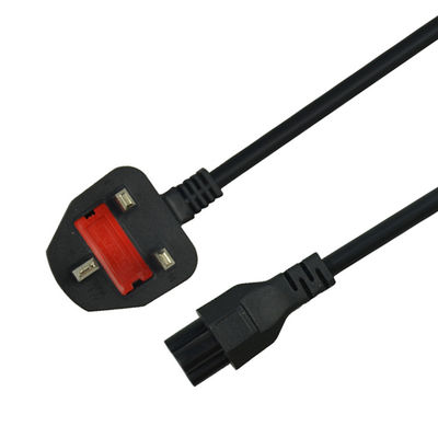 OEM ODM 1.5meters UK Power Cord Apply To Kettle Port And Laptop