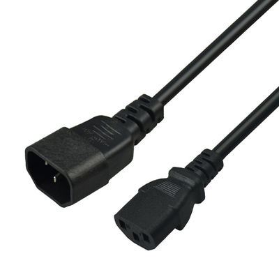 OEM Male C14 To Female C13 AC Power Extension Cable C13 C14 Power Cord