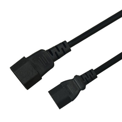 OEM Male C14 To Female C13 AC Power Extension Cable C13 C14 Power Cord