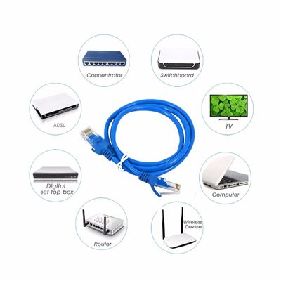 OEM SFTP Four Twist Pairs RJ45 CAT5 Patch Cord 1M 1.5M 2M Customizable