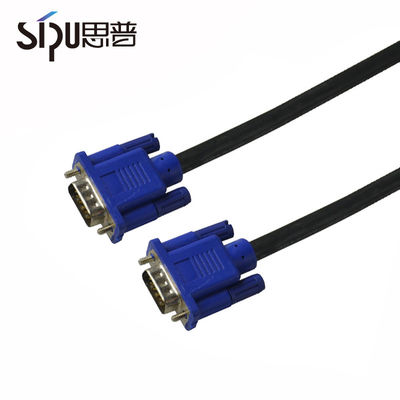 Multimedia VGA Monitor Cables To Connect Laptop Tv Gold Plated PVC Jacketed